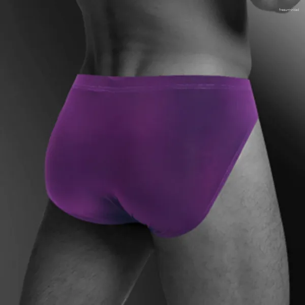 MUITAS MEN HOMENS BURO SEQUELA DE SELK SURSO SEXO CONFEITAÇÃO Soft calcties Bulge bolsa de lingerie de roupas íntimas respiráveis ​​para a pele