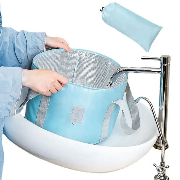 Tragbares Fahrt Badewanne Falten Multifunktional Bag Outdoor Basin Personal Health Care Tools 231222