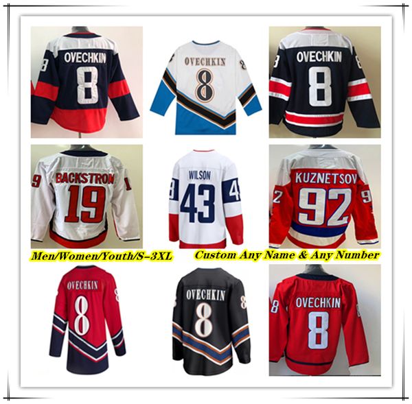 Maglia da hockey su ghiaccio Washington Alex Ovechkin Tom Wilson Dylan Strome Darcy Kuemper John Carlson T.J.Oshie Evgeny Kuznetsov Nicolas Aube-kubel Anthony Mantha