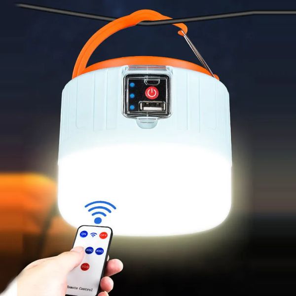 Lampada da campeggio a led solare USB USB ricaricabile ricaricabile per esterni lanterna di emergenza portatile per il mercato notturno escursionistico per barbecue