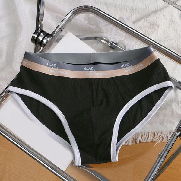 Underpants Uomini in cotone sottile a bassa vita a bassa vita short elastici senza traspirazione biancheria intima mutandine maschi brief bulge slip solidi