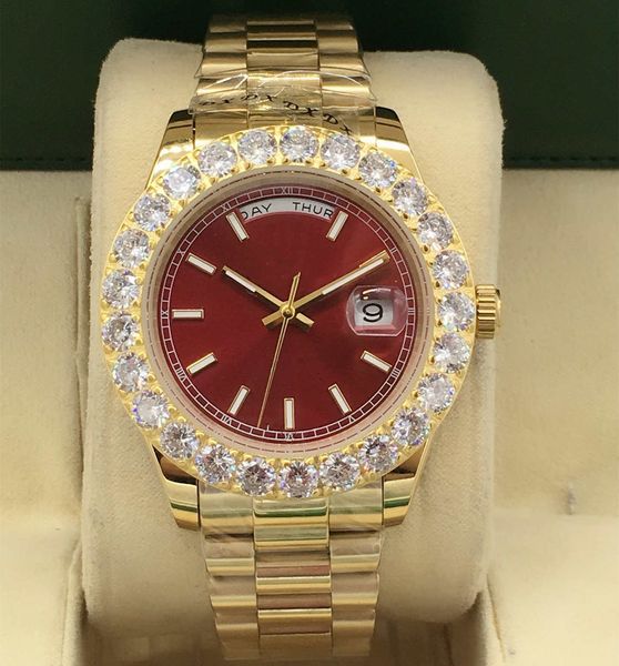 Designer Men's Automatic Mechanical Watch, 43 mm di diametro, diamante set a mano puro, vita impermeabile, scelta di stelle della moda di lusso