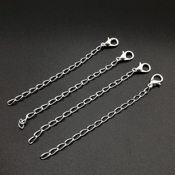 100pcs Silver Plated Chain Chain Extenderlobster Clop