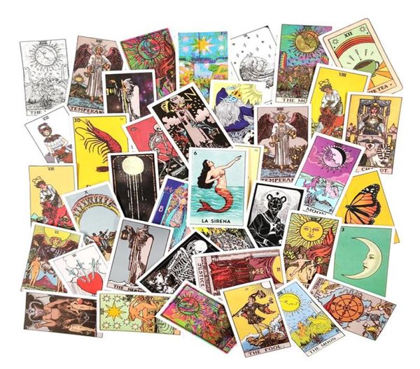 Wandaufkleber 60pcspack Tarot Graffiti wasserdicht für Notebook Motorrad Skateboard Computer Mobiltelefon Cartoon Spielzeug Trunk3410860