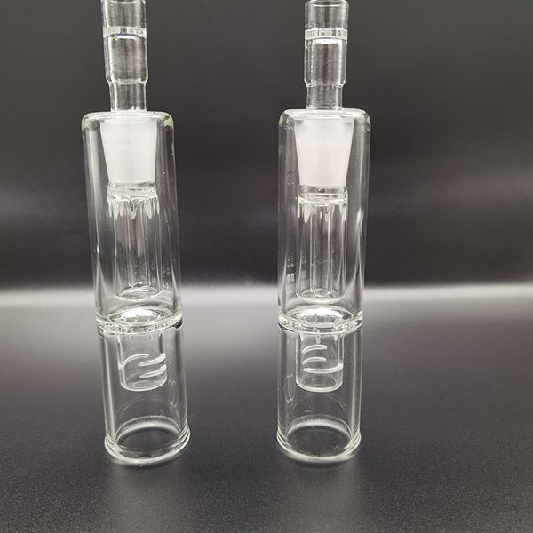 14 mm Gambo di bocchetto per tubo di gorgogliatore di gorgogliatore di bong in vetro con adattatore per sola aria a secco idrotube gorgoglianti pvhegong