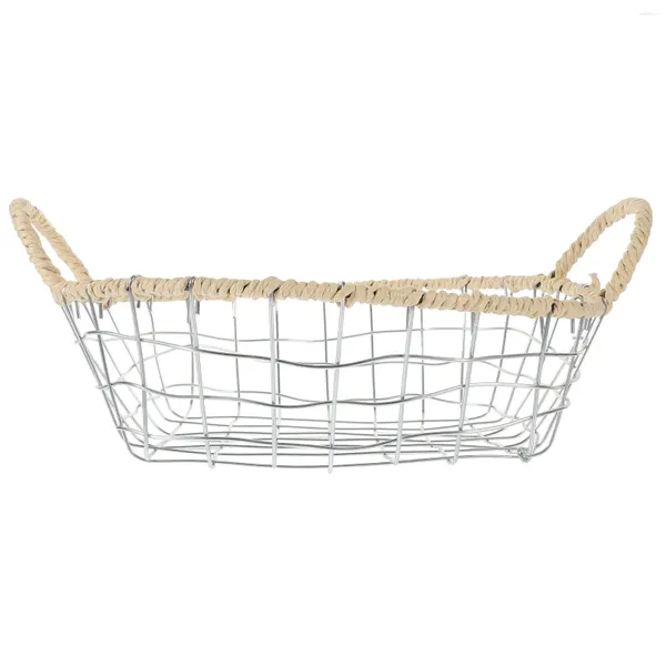 Dinnerware Defines Wire Iron Wire Basket Metal Snack Storage Distry Organzier