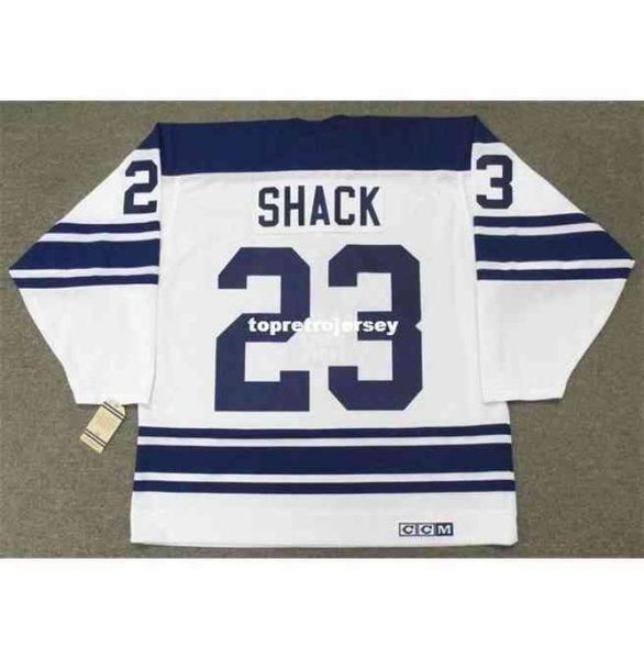 Shirts Herren Eddie Shack 1967 CCM Vintage Away Retro Hockey Jersey2592884