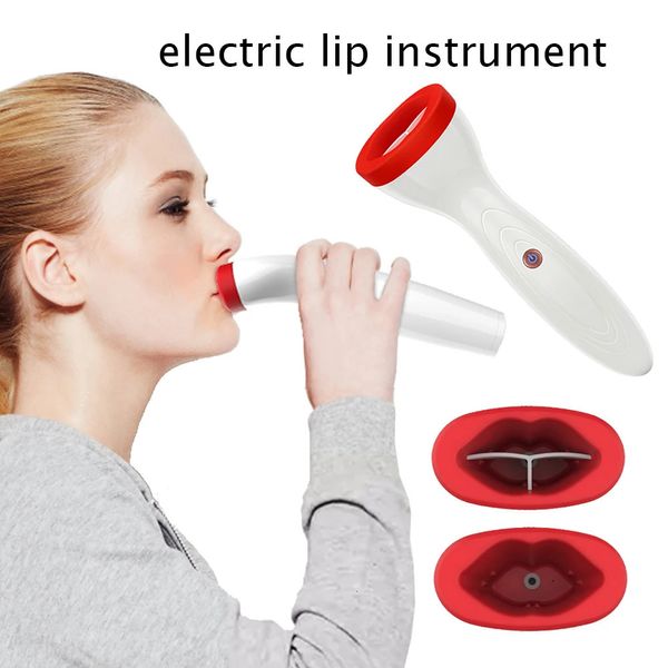 Silikonlippenfahler Gerät Elektrisches Plump Enhancer Care Tool natürliche sexy größere Fuller Lippen vergrößern labios aumento pumpe 231222