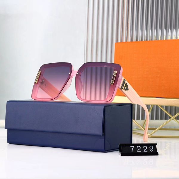 Klassiker Herren Womens Designer Sonnenbrille für Männer Vintage Square Mattes BRAMT BRAUT DRUCKILE LUXURY BLUSS SUNGLASS Trend Freizeitstil Anti-Ultraviole Lunette