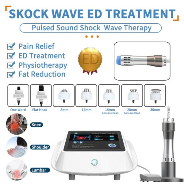 Slimazione del ginocchio per ginocchiere Attrezzatura per terapia delle onde d'onda di shock Attrezzatura Shock Owave Acoustic Fishy