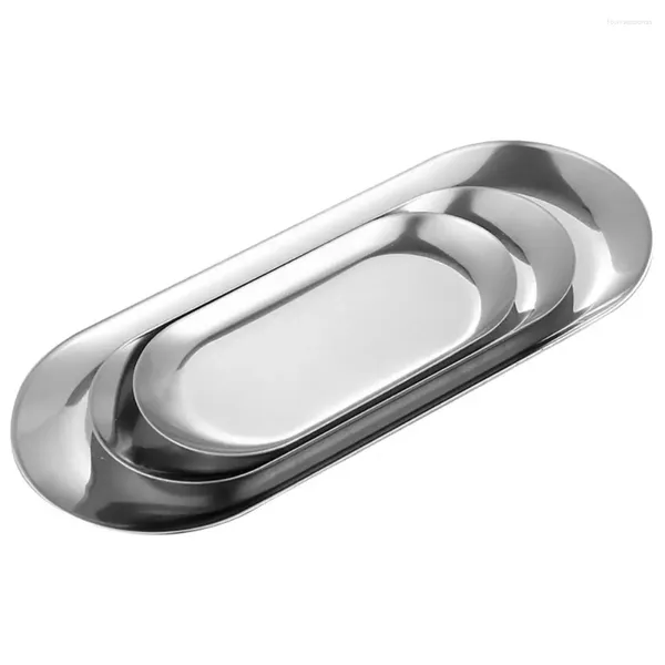 Piastre gollo decorativo in acciaio inossidabile in acciaio inossidabile set nordico elegante per il bagno della cucina ovale