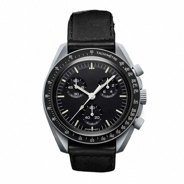 Bioceramic Planet Man's Men's Watches Full Function Quarz Chronograph Designer Watch Mission to Mercury 42 -мм роскошные часы Limited Edition Начатые часы 74G2#