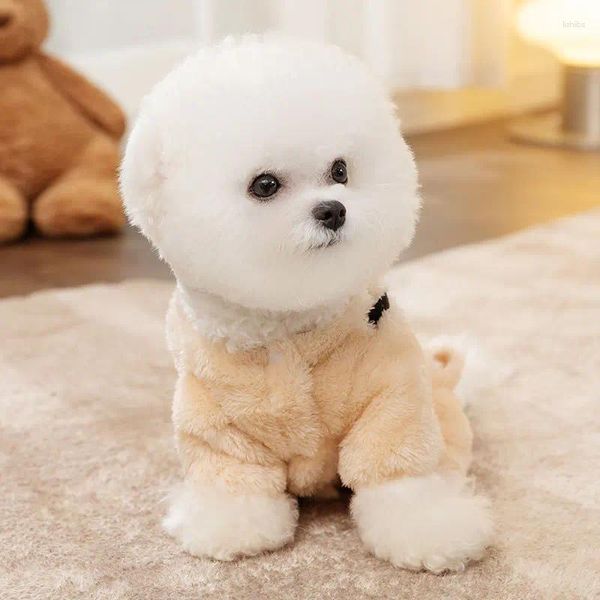 Abbigliamento per cani Abbigliamento da cartone animato Abbigliamento può essere tirato a pullover inverno ispessato pet a quattro zampe vestito orsacchiotto caldo peluche