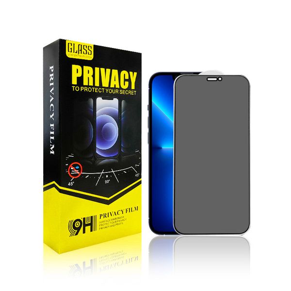 Schermo di privacy anti-spy Glass Anti-Glare Telefilma Telefilma Filma completo per iPhone 15 15Plus 15 Pro Max 14 13 12 11 X XR XS 6 7 8Plus