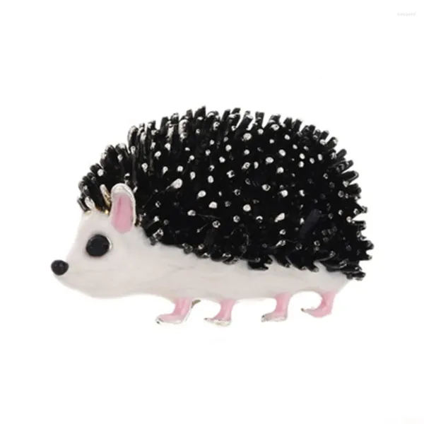 Broches 3 Estilos disponíveis Hedgehog de esmalte para mulheres Adoráveis ​​Acessórios para animais Fiftles de lenço Jóias unissex