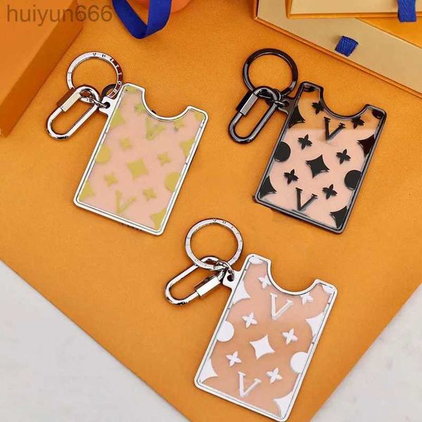 Designer Monogramed Card Holds Men Himchain Tornario Card Cash Charm Chain Charms Floro Brown Mini Borse Accessori regalo