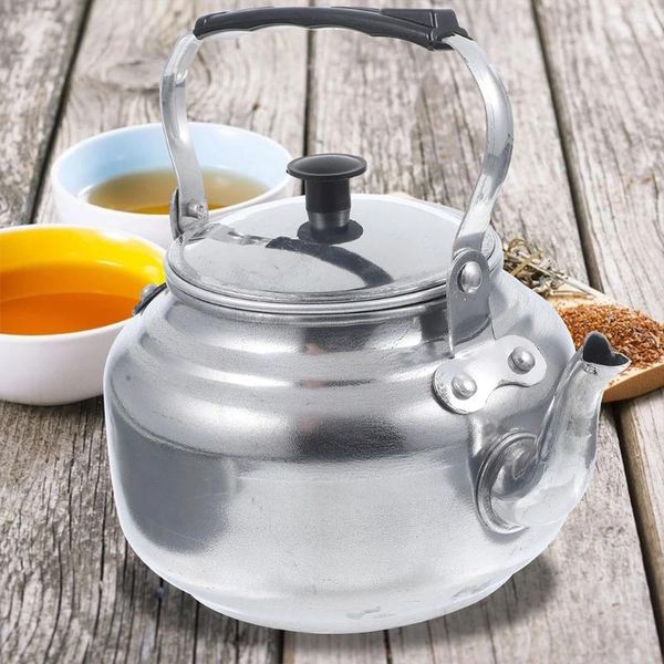 Geschirrsets Metall -Teekanne Kaffeemaschine Herd Kessel Machones Aluminiumlegierung Kessel für kochende Wasserhütte