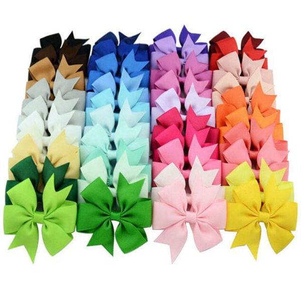 100 PCES PCES Grostagin Ribbon Baws com clipes para meninas CAVIO DE CABELO DE CRIANÇAS PELAS DE CRIANÇAS Mão de cabelo