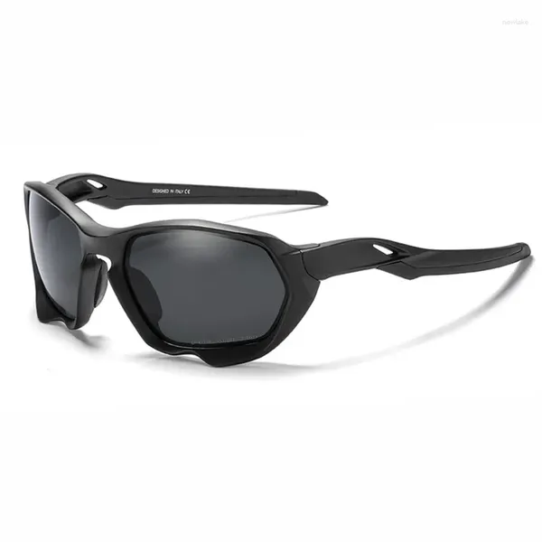 Óculos de sol KDeam Brand Design Men polarizados para ciclismo óculos de sol moda Moda Sport Shades TR90 MATERIAL FORÇA com caixa dura