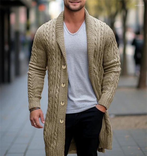 Maglioni maschile 2024 magnifica maglia per cardigan giacca primaverilo autunno slim fit jacquard cappotto maschio abbottomero maschile uomo vestiti vestiti streetwear