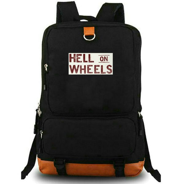 Cehennem on tekerlek sırt çantası colm meannypack teleplay okul çantası baskı sırt çantası Leisure Schoolbag Dizüstü Day Pack