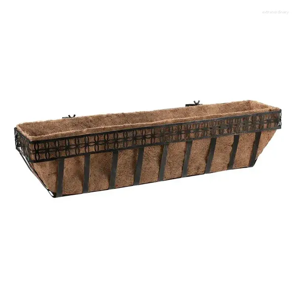 Teppiche Bronzegitter Metallfensterbox mit Coco-Faser-Liner-Heizkissen für Menstruationskrämpfe Handwärmer Fuß Wasser