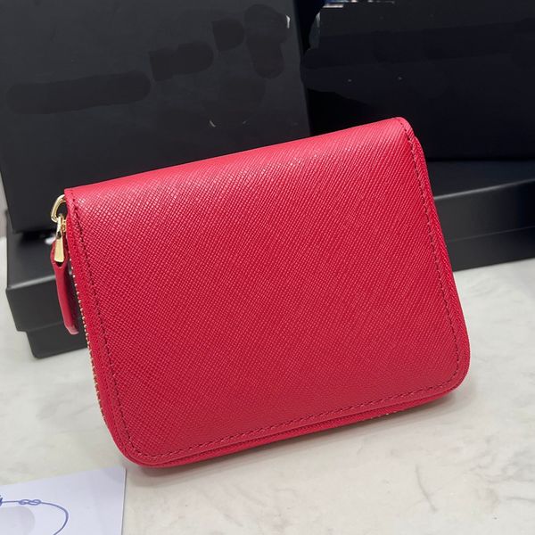 Designer Woman Wallet Purse Women Man Box original Couro genuíno Luxo Mini Carteiras Black Moda Letters Classic Triangle Brand Flowers Patters HDMBABS2023