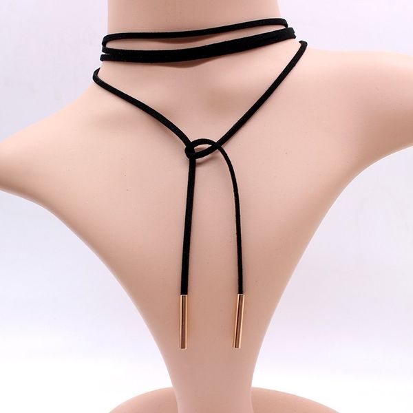 Colar de corda longa feminino gargantilha de estilo gótico gótico gótico jóias de veludo steampunk colar para menina chocker coreia