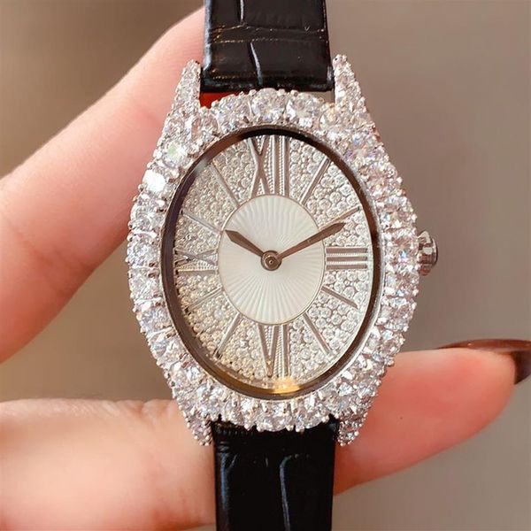 Diamond Watches for Women Quartz Movement Orologio Fashion Owatch 36mm Classic Business Ladies Owatchs Montre de Luxe277L