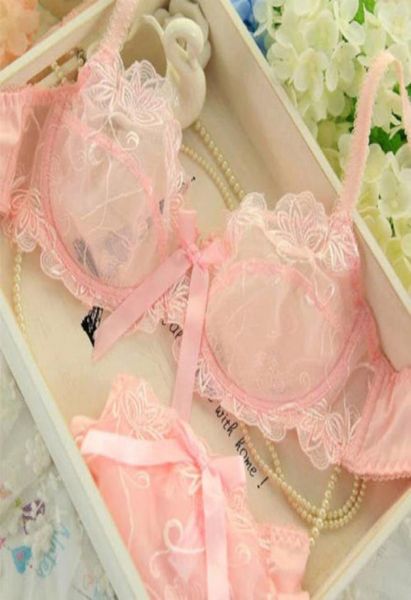 Intimates Bra Conjunto Sexy Lace Underwear Push Up Brassiere Lingerie Transparent Bralette Women Bra Panties Set5333815