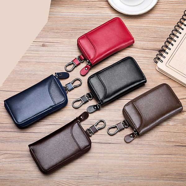 O Ringschnalle Münze Geldbeutel Schlüsselbund rotes Leder Schlüsselbund Styles Tasche Taschen Schlüsselringe Orament Keychains Accessoires Anhänger ANAMENTS ORNAMENTS SET