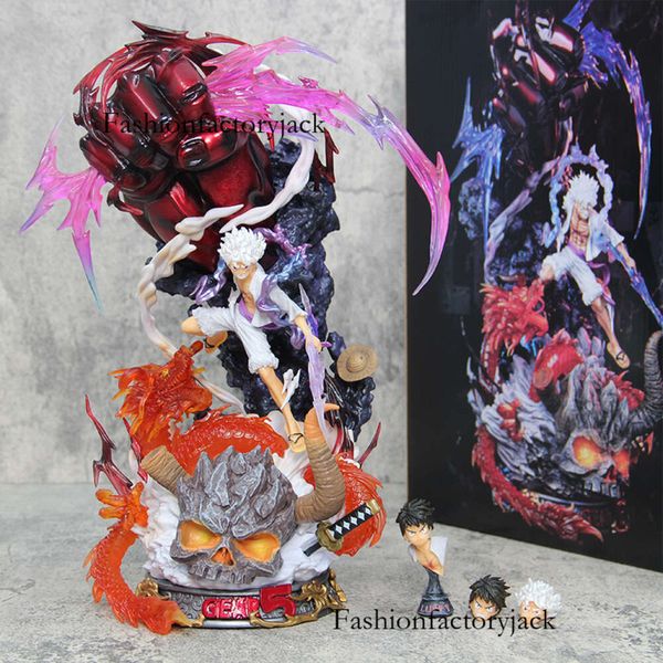 Pirate King Gk Series Five Sun God Awakening XS Nika Luffy Modelo Ornamento estátua Fatuagem por atacado