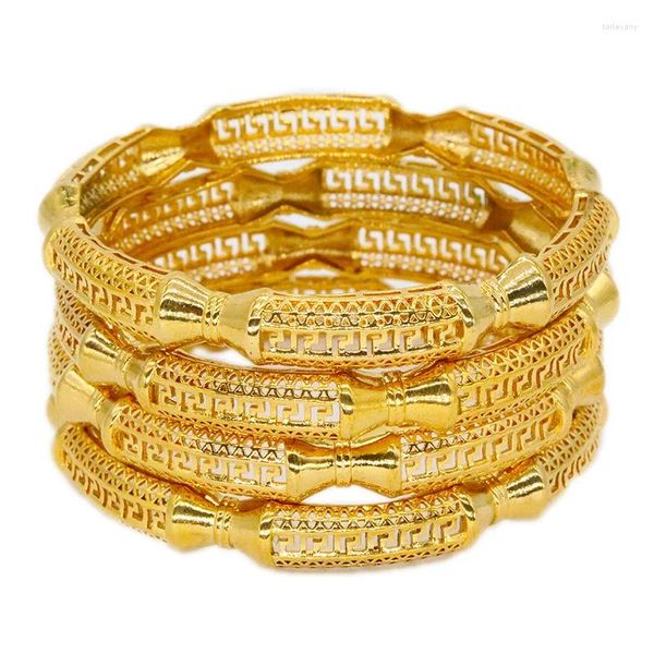 Armreif Fashion Lady Lady Luxus Goldfarbe Bangles Äthiopische afrikanische Frauen Designer Dubai Bracelet Party Hochzeitsgeschenke Schmuck Schmuck