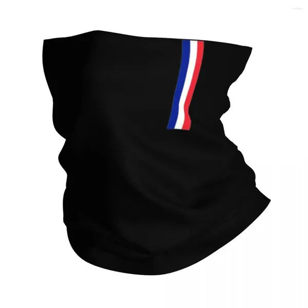 Schals Flag des Frankreichs End Bandana Neck Gamper gedruckt französische Maske Schal Mehrzweckstirnband Laufen Unisex Erwachsener