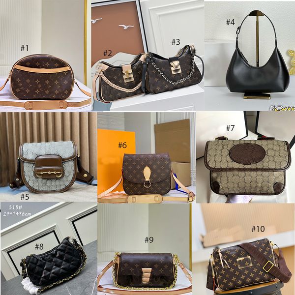 Viele Stildesigner -Umhängetaschen Schwarze hochwertige Luxushandtaschen Damen Crossbody Geldbörse Achselbaguette Taschen Männer Gürtelbeutel breite Gurt Nachrichten Geldbörsen