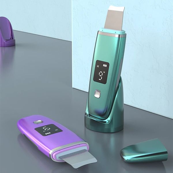 Ultrassonic Skin SkinBrober Porte Limpador Removedor de Cravo Dispositivos Facas Limpeza Defoliação Máquina de Cuidados de Peeling de Limpeza 231222