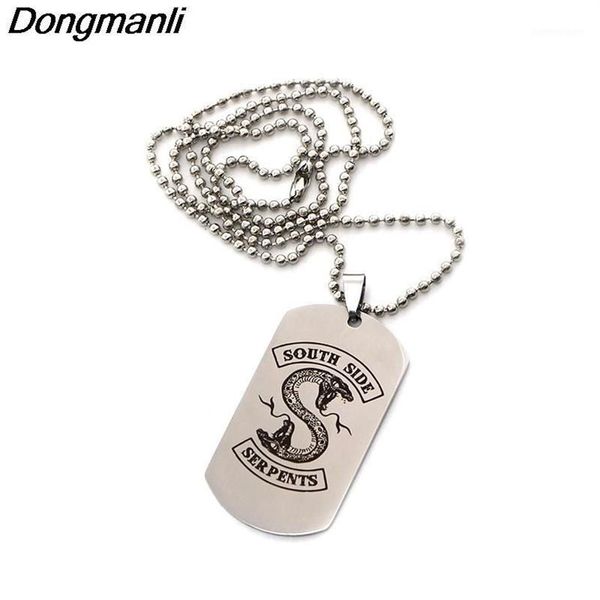 Anhänger Halskette P2226 Dongmanli TV -Serie Riverdale Halskette Edelstahl Fashion inspirierter Schmuck für Laserdruck1293u