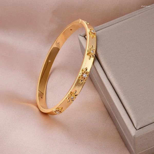 Braggle in oro braccialetti per donne Braccialetti italiani Bracciali di gioielli di lusso di Lady Regalo di compleanno