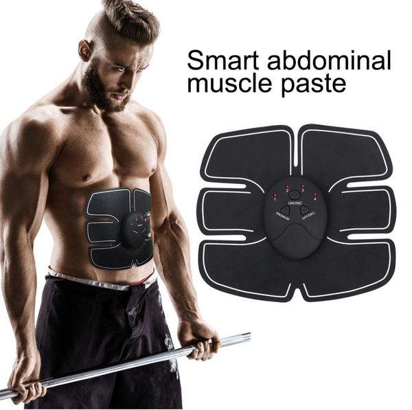 Fast Ship Ship Abdominal Muscular Máquina de Slimming Machine Perdas de peso Treinador de cintura Fitness 8 Pastas da barriga Massageador EMS Men Women Beauty 9143428