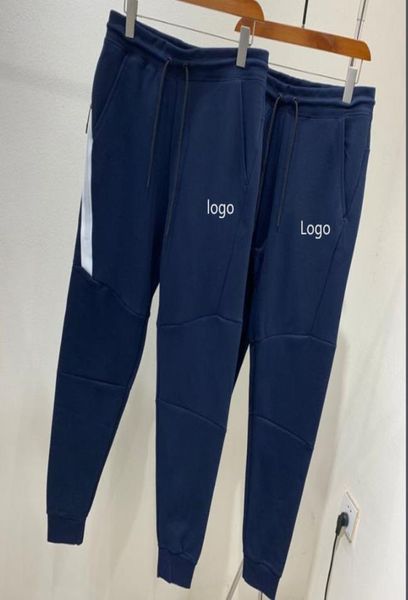 Dark Blue Tech Fleece Sport Pants Space Cotton Troushers Men Tracksuit Bottoms Mens Joggers Tech Fleece Camo Running Pants Mxxl4484012