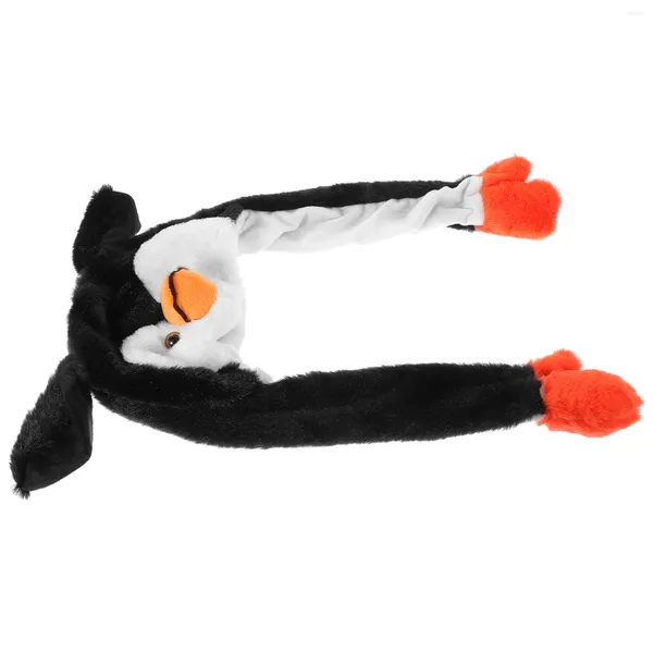 Berets Penguin Hat Performance Requisite Kostümhüte halten warme, plüschende dekorative Tierkrippe Ornamente