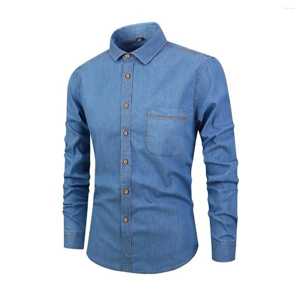 Camicie casual da uomo camicia in denim: elegante e confortevole