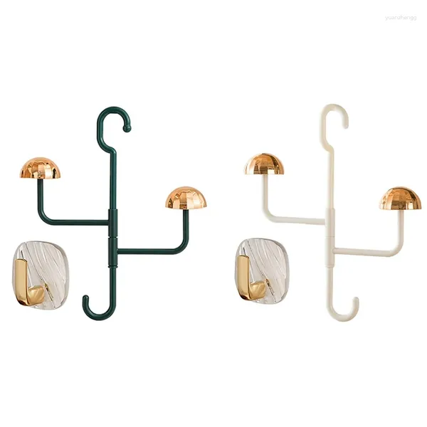 Вешалки 2pcs 360 rowted Hooks Hat Strach Rack Baseball Caps держатель организатора для вешалки для шкафа шкаф