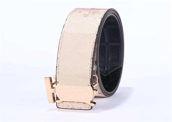 Cintura di moda uomo cinture designer liscio sliv oro bronzo pistola nera fibbia di lusso cintura cuoio cuoio 8408622