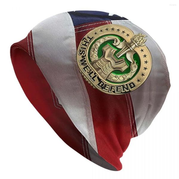 Boinas de chapéus ao ar livre do Exército Drill Sargento Crachado de Identificação sobre o capô American Bonnet Hat Skullies Geins Caps