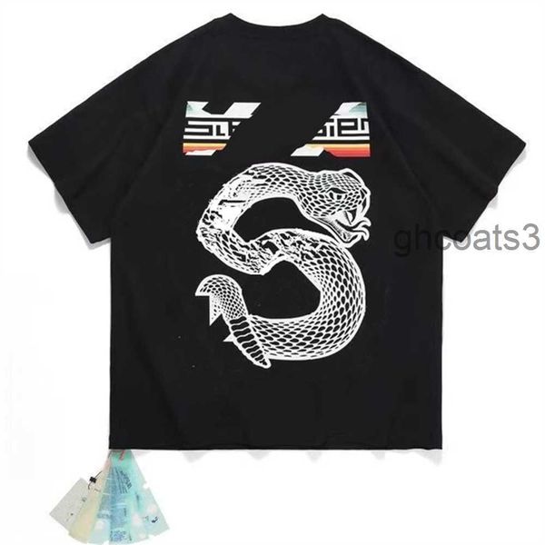 Designer camisa mens t camisas brancas tshirts manga curta carta impressa streetwear t-shirts branco irregular seta solta tees tops homem casual marca rv4p