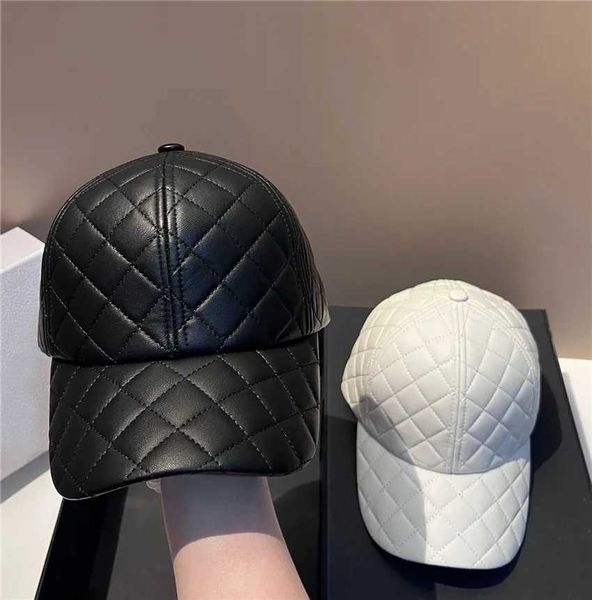 Ball Caps 202209-SHI ins dropshipp Fashion Keepwarm Pu Street Sport Baseball Hat Мужчины Женщины Visors Cap J231223