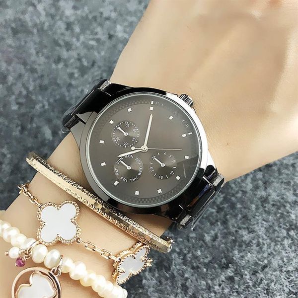 Moda Brand Wrist Watch for Women Girl Th Style Style Steel Metal Band Wateskes Tom 09 221h