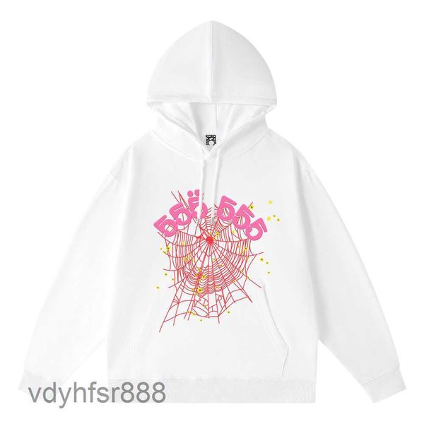 Preto e branco designer hoodie mulheres moda roupas de beisebol pulôver de alta qualidade espuma impressão aranha web gráfico rosa moletom y2k pullovers jac 93vw