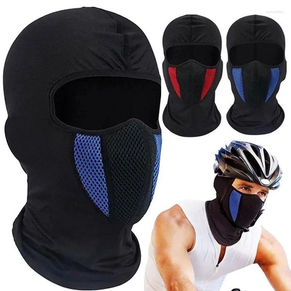 Boinas de motocicleta respirável balaclava máscara facial de ciclismo de ciclismo esportes de lenço à prova de vento Homens de lenço à prova de vento Homens de pescoço